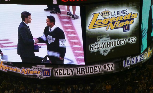 Kelly with another Kings legend Luc Robitaille