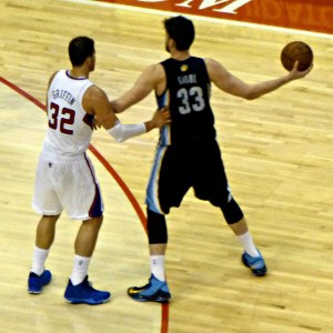Mark Gasol with Blake
