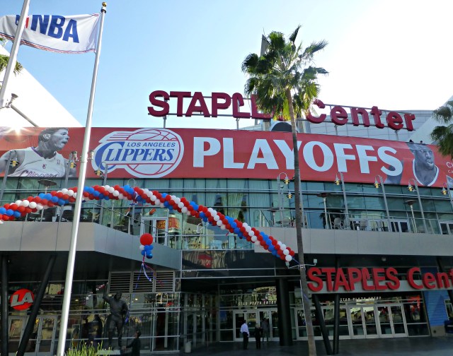 Setting for game 2 at Staples Center