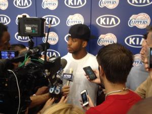 CP3 chats with us about his future (photo courtesy of Ralph Lawler's facebook post)