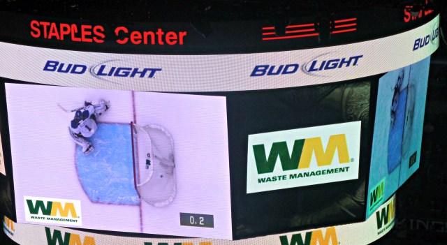 Penner's shot is in the net with plenty of time to spare...no waste clock management! ;)