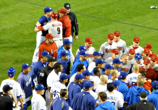Messers Mark McGwire and Kirk Gibson (top) renew 1988 World Series times by both being ejected