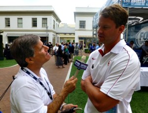 Coach Kiffin wasn't in the mood to give me much real insight