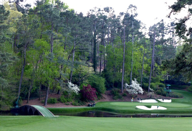 The Hogan Bridge over Rae's Creek at the 12th hole 
