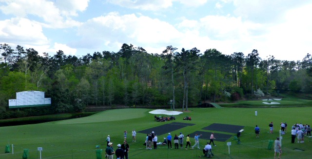 My first look at Amen Corner before the real action begins